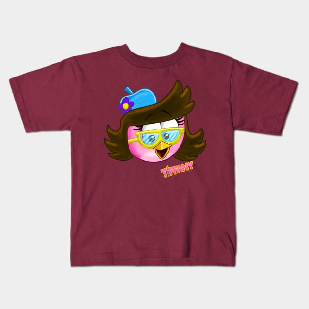 TIFFANY Charcoal Character Kids T-Shirt by TiffanyFisherArtist